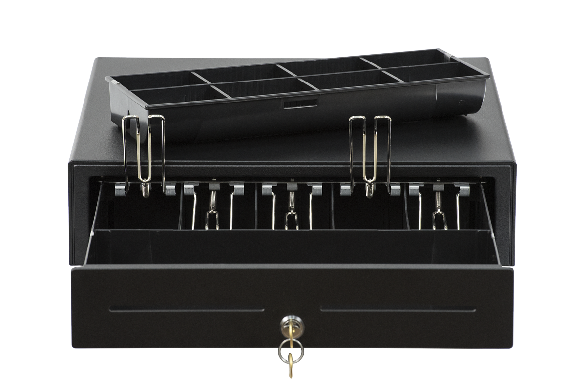 Денежный ящик АТОЛ EC-350-B черный, 350*405*90, 24V, для Штрих-ФР в Липецке