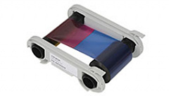 Полноцветная лента (YMCKOK) для двусторонней печати на 500 оттисков с чистящим роликом в Липецке